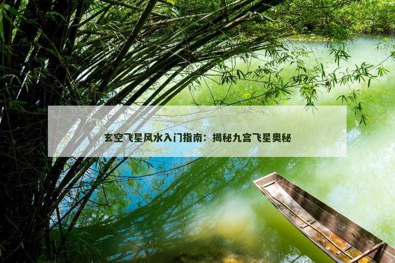 玄空飞星风水入门指南：揭秘九宫飞星奥秘