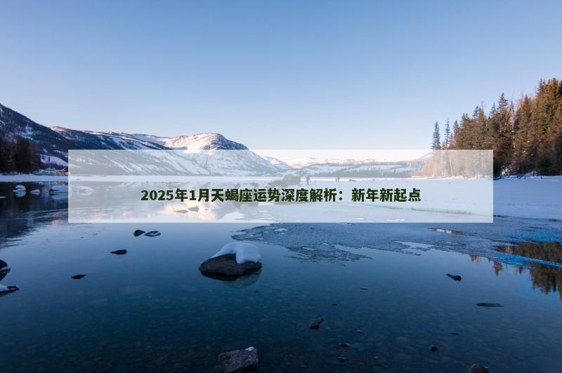 2025年1月天蝎座运势深度解析：新年新起点