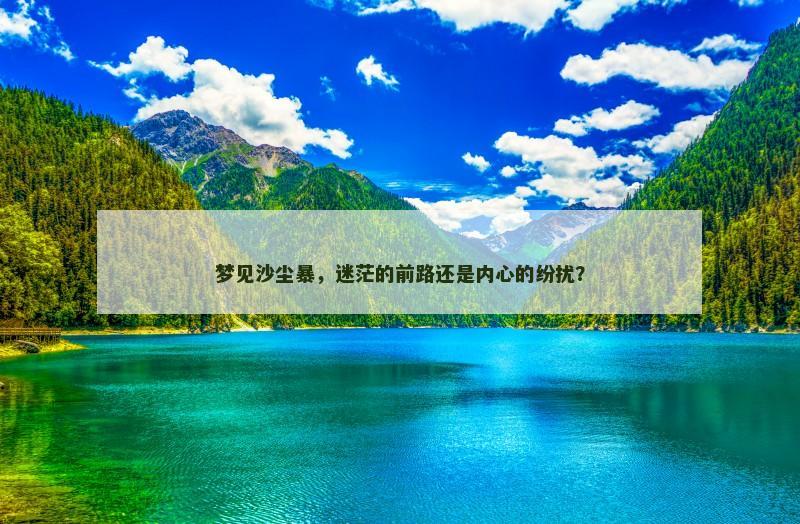 梦见沙尘暴,迷茫的前路还是内心的纷扰?