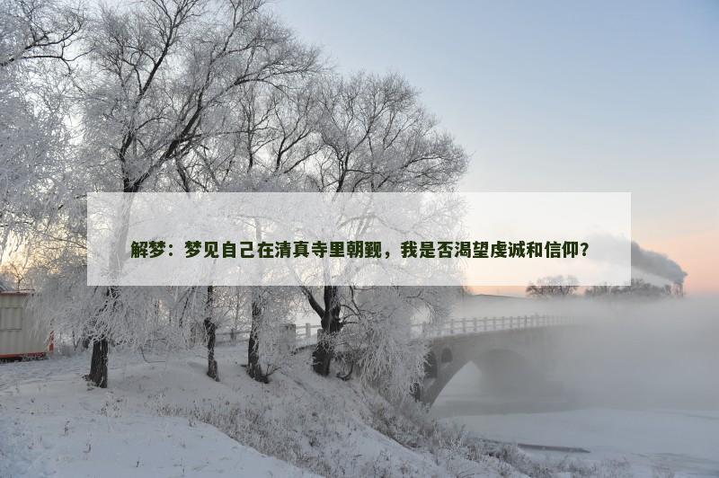 解梦:梦见自己在清真寺里朝觐,我是否渴望虔诚和信仰?