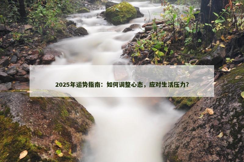 2025年运势指南:如何调整心态,应对生活压力?