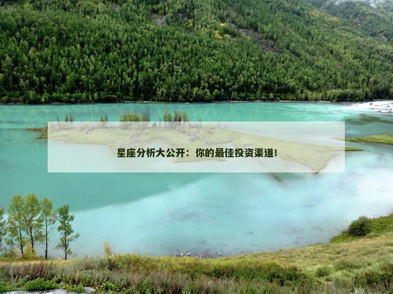 星座分析大公开:你的最佳投资渠道!