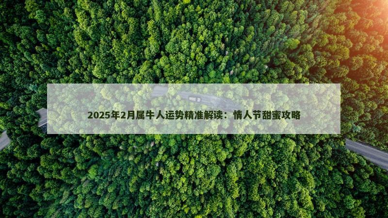 2025年2月属牛人运势精准解读：情人节甜蜜攻略