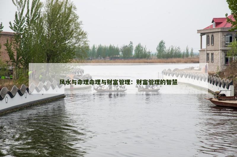 风水与命理命理与财富管理:财富管理的智慧