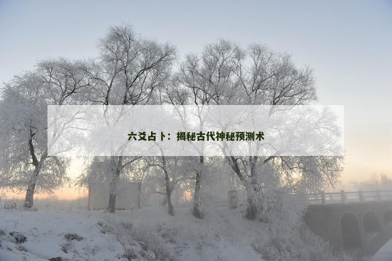 六爻占卜:揭秘古代神秘预测术